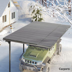 Set of 12 Corrugated Steel Roof Sheet Panels Outsunny