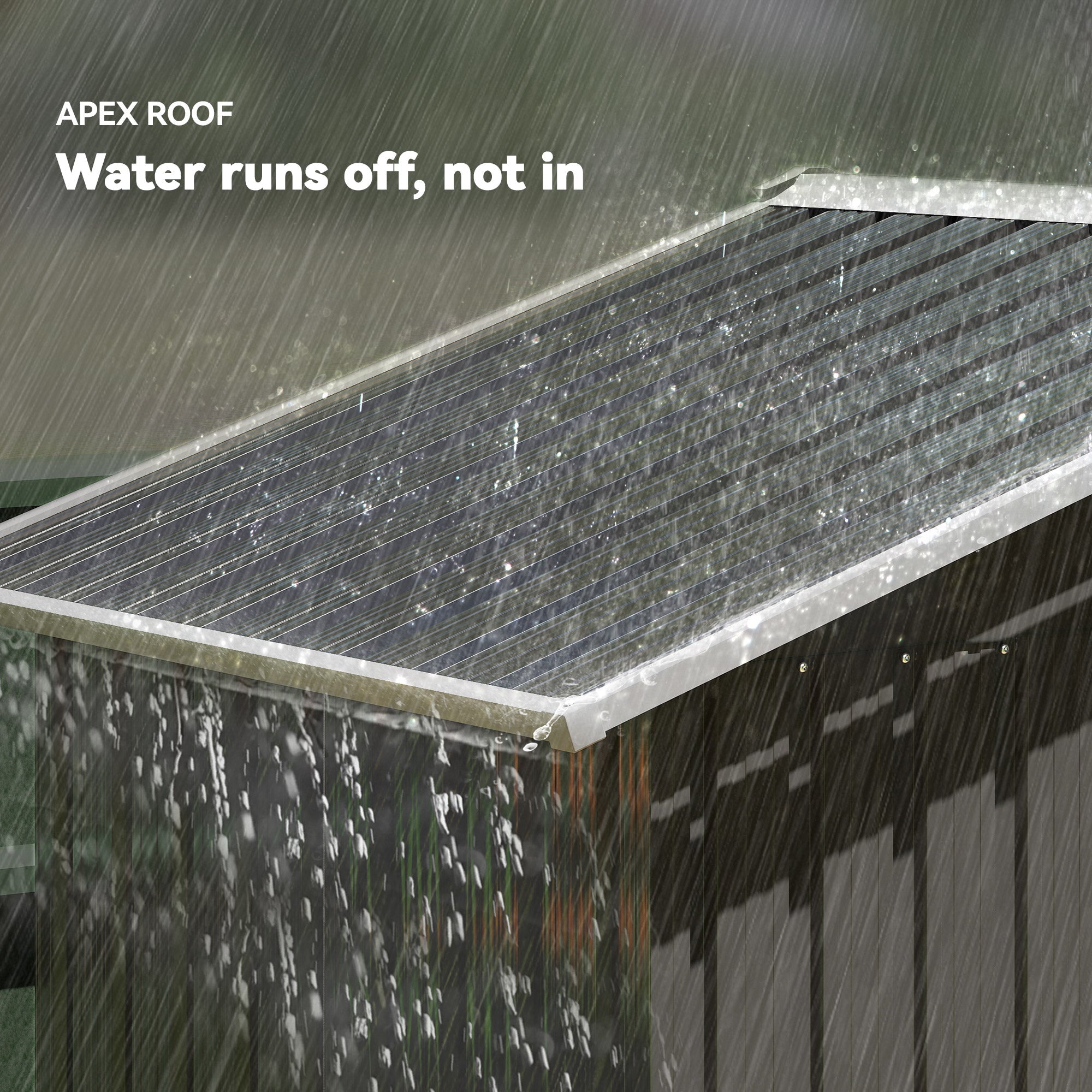 6.5x3.5ft Metal Garden Storage Shed for Outdoor Tool Storage with Double Sliding Doors and 4 Vents Outsunny