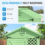 Weatherproof Fir Wood Tool House with Ventilation, Stable Construction, Outdoor Wood Garden Storage Shed, 90L x 56.5W x 175.5H cm AU Store