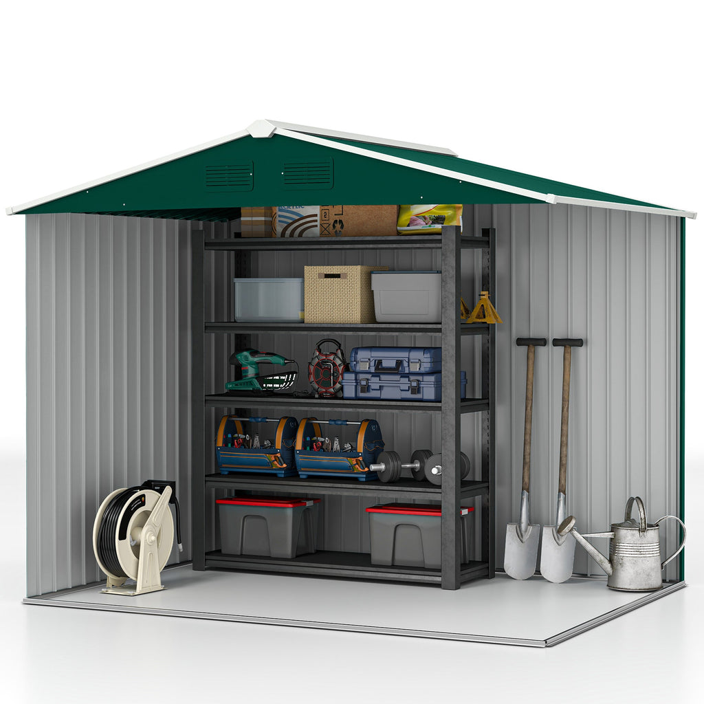 Large Garden Storage Shed, 7.7 x 5.7 with Ventilation Slots and Sliding Doors for Gardeners Outsunny