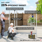 7.9ft x 6.2ft Aluminium Frame and Plastic Wall Shed, with Foundation - Cream White Outsunny