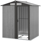 4.3 x 5ft Outdoor Garden Storage Shed Wood Effect Outsunny