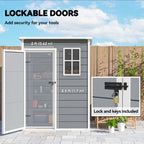 5x3 Storage Shed with Lockable Door, Window & Vent for Garden & Patio Outsunny