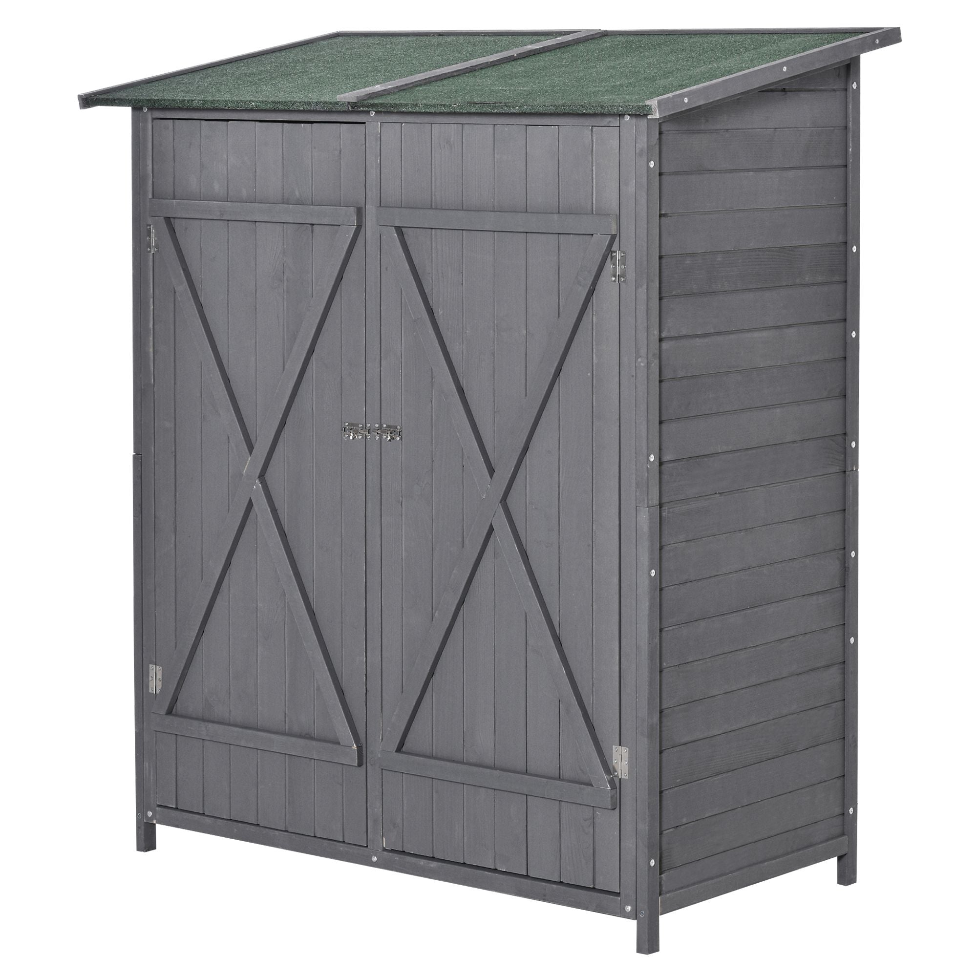 139 x 75 Fir Wood Garden Shed, with Asphalt Roof