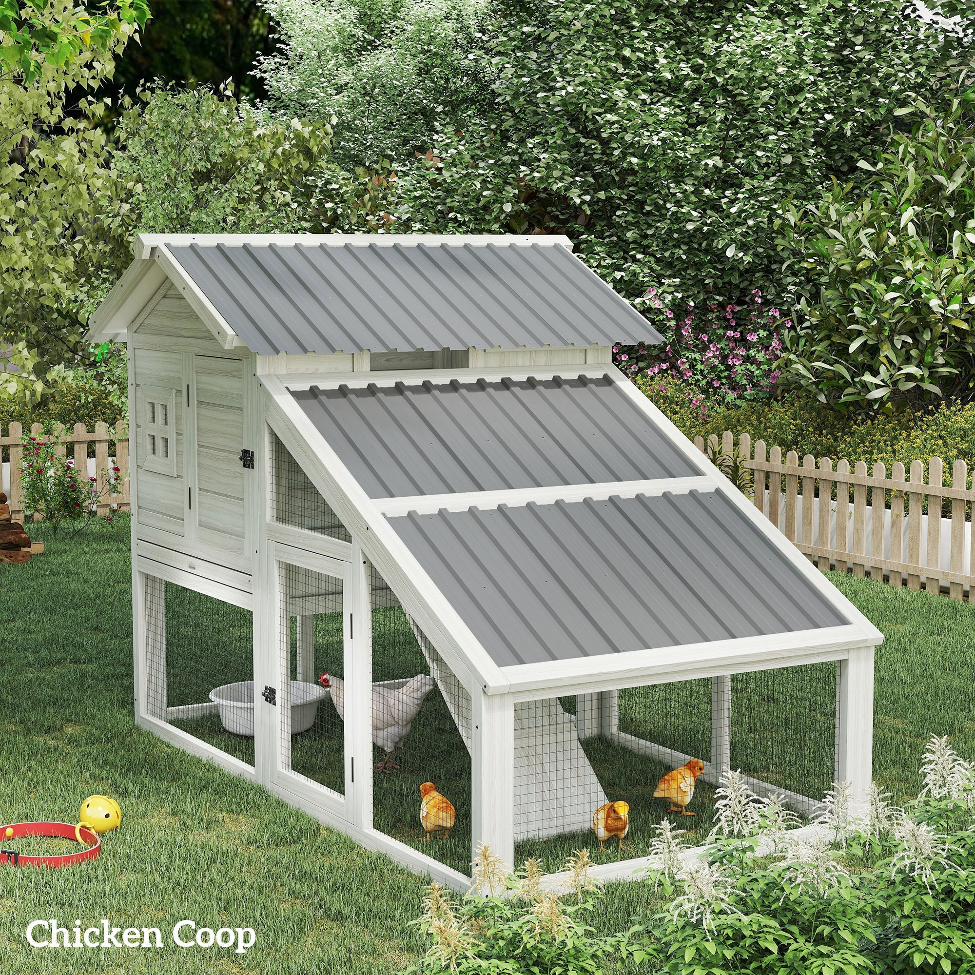 Set of 12 Corrugated Steel Roof Sheet Panels Outsunny