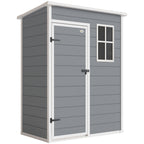 5x3 Storage Shed with Lockable Door, Window & Vent for Garden & Patio Outsunny