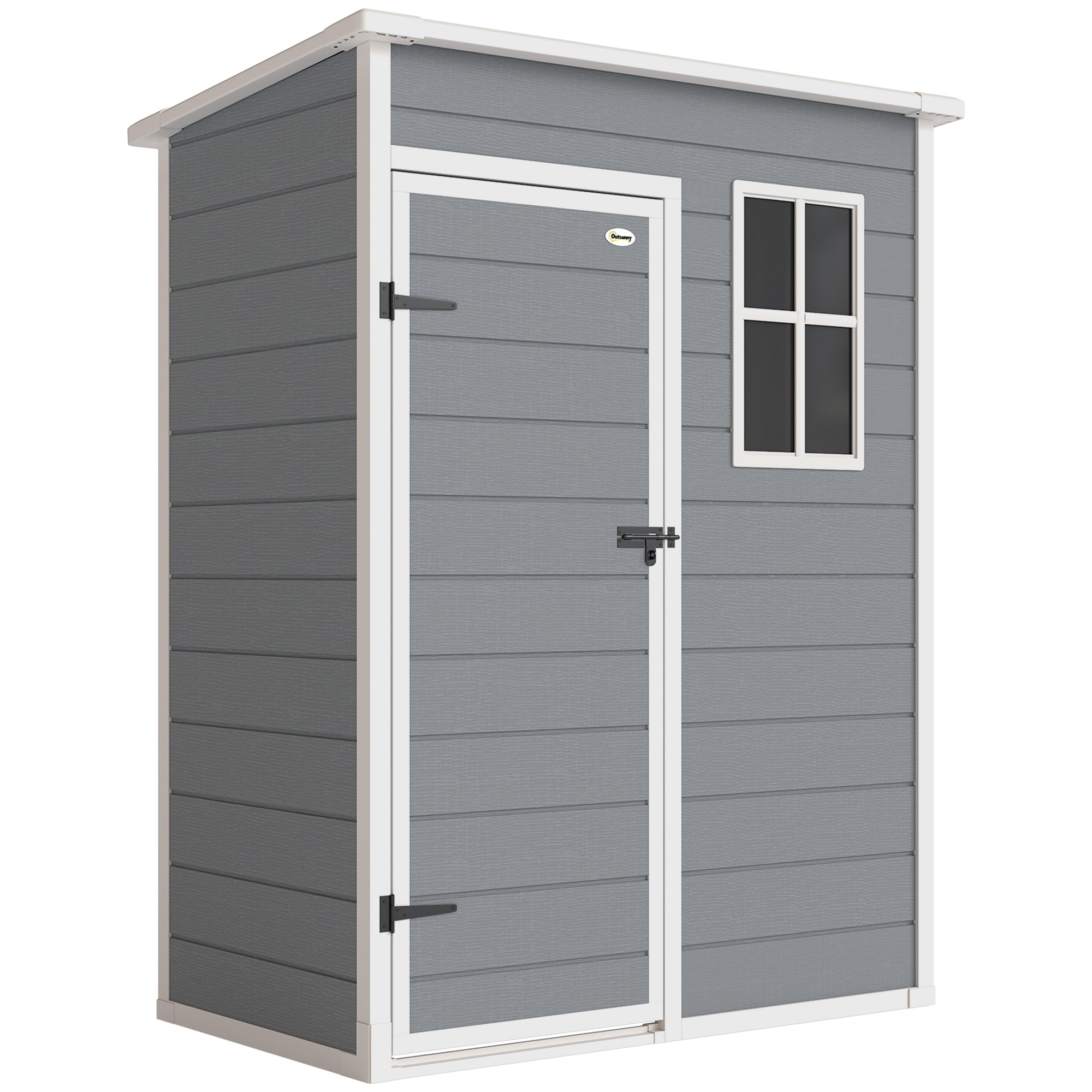 5x3 Storage Shed with Lockable Door, Window & Vent for Garden & Patio Outsunny