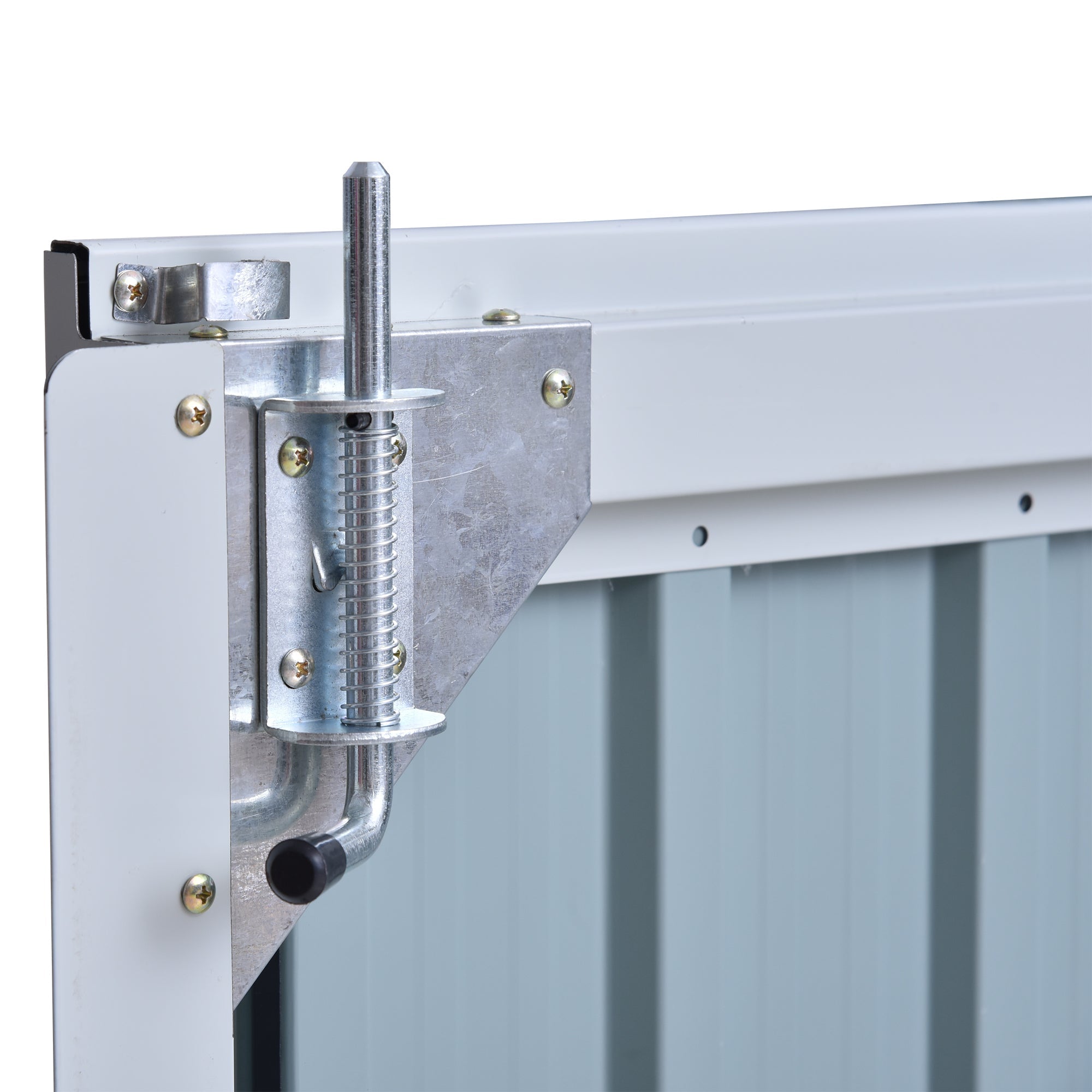 3.2 x 5.1ft Corrugated Steel Two-Bin Storage Shelter Outsunny