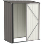 5.3 x 3.1ft Corrugated Steel Garden Shed Outsunny