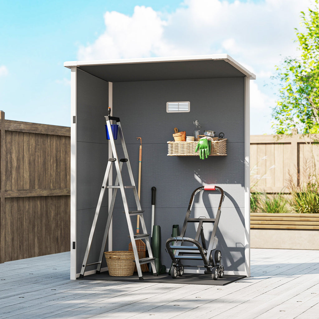 5x3 Storage Shed with Lockable Door, Window & Vent for Garden & Patio Outsunny