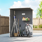 5x3 Storage Shed with Lockable Door, Window & Vent for Garden & Patio Outsunny