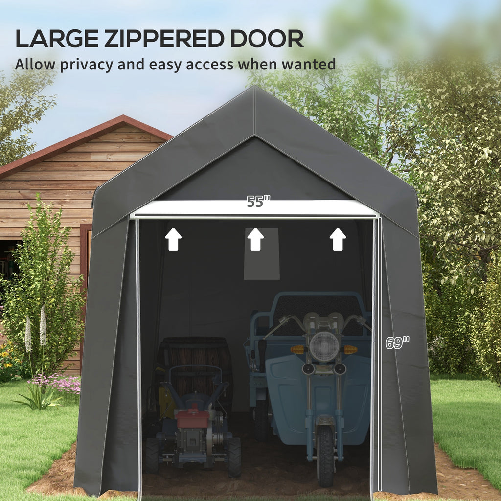 3.6 x 2.1m Portable Outdoor Shed, with Window