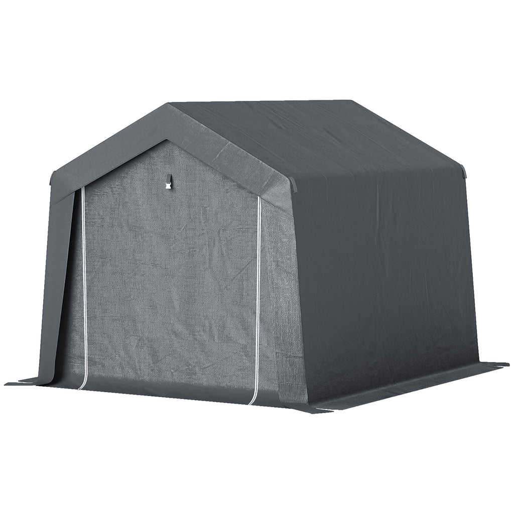 3.6 x 2.1m Portable Outdoor Shed, with Window Outsunny