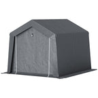 3.6 x 2.1m Portable Outdoor Shed, with Window Outsunny