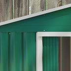 7 x 4ft Metal Garden Shed, Outdoor Storage Tool House with Ventilation Slots, Foundation Kit and Lockable Double Doors Outsunny