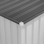 7 x 5ft Galvanised Metal Shed, with Sliding Door Outsunny