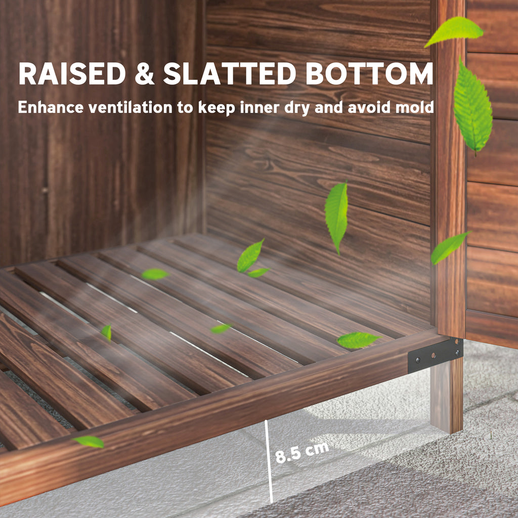 103.5 x 59 cm Wooden Garden Shed