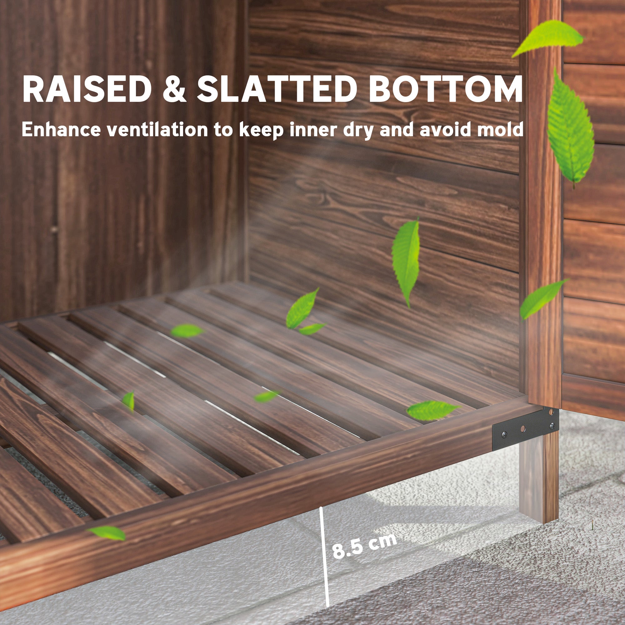 103.5 x 59 cm Wooden Garden Shed