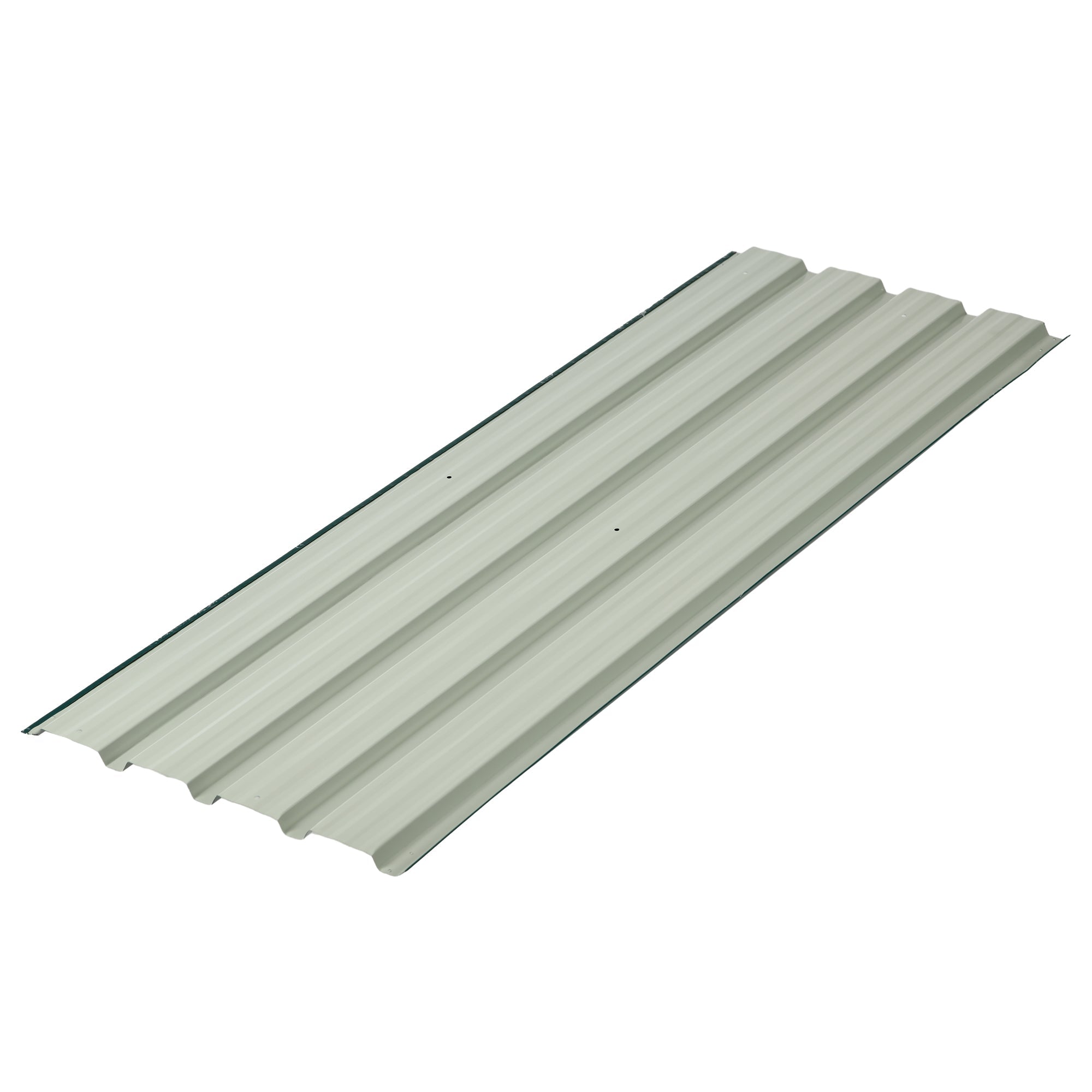 Corrugated Roofing Sheets, Pack of 24, Galvanised Metal Roofing Sheets for Greenhouse, Garage, Storage Shed, Carport, 129 x 45cm, Green Outsunny