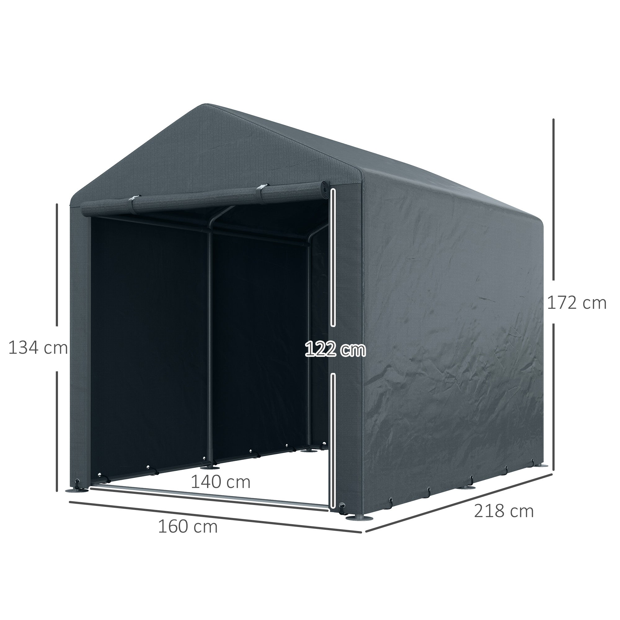 2.2 x 1.6 m Outdoor Storage Tent, with Accessories