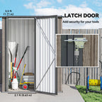 5x3 Garden Shed with Sloped Roof, Lockable Door for Tools and Equipment Storage Outsunny