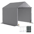 2 x 2m Garden Fabric Storage Tent - Grey