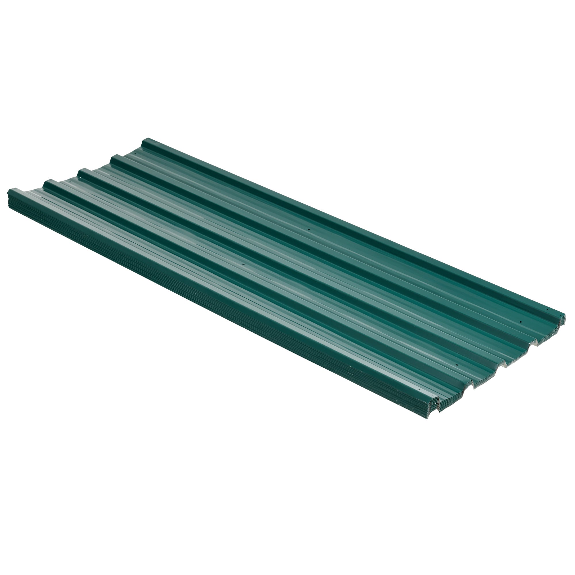 Set of 12 Corrugated Steel Roof Sheet Panels Outsunny