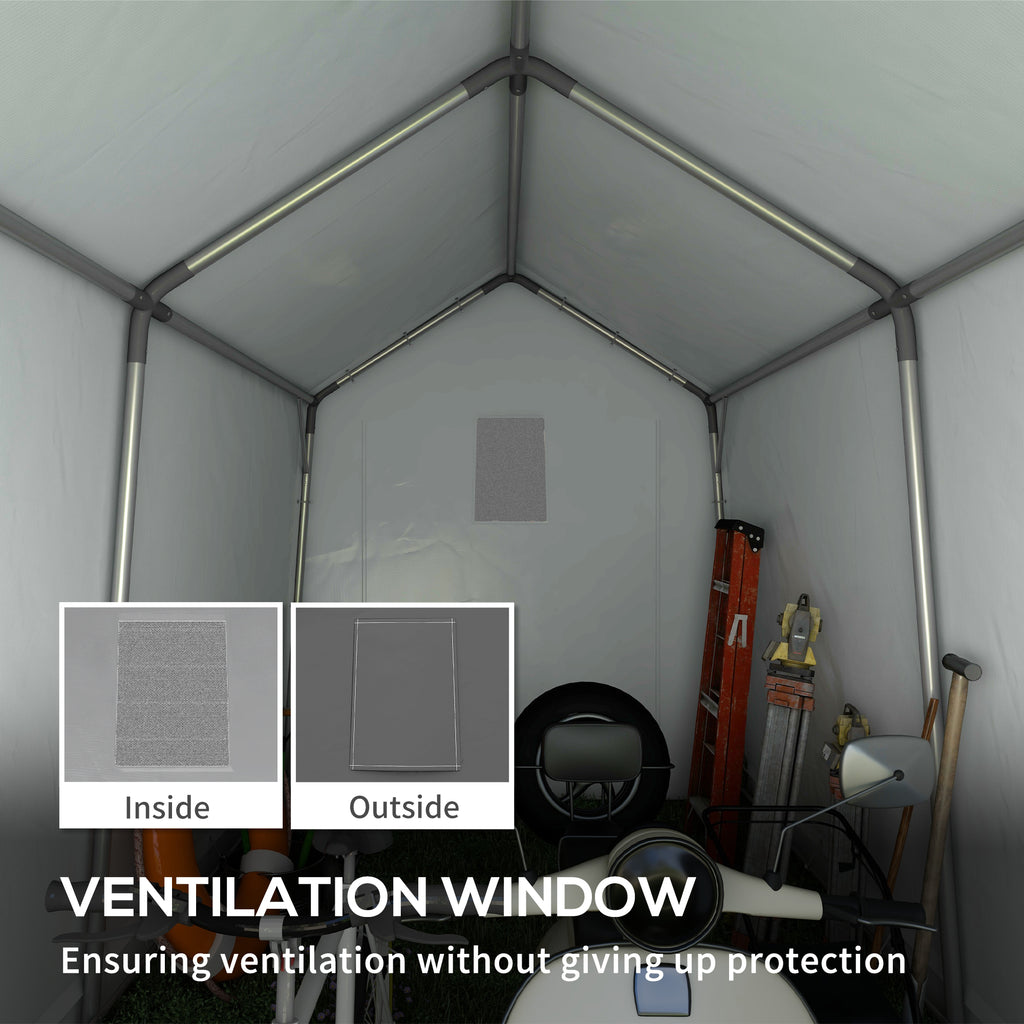 3.6 x 2.1m Portable Outdoor Shed, with Window