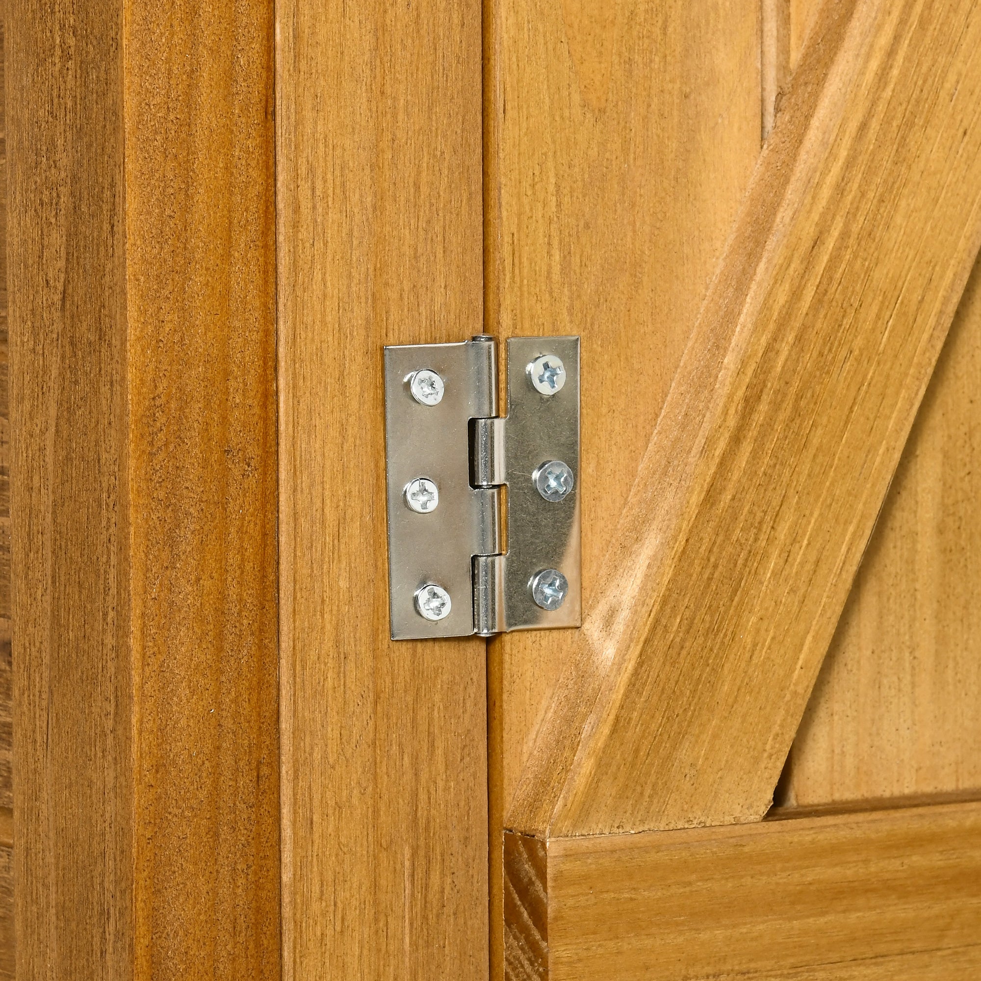 139 x 75 Fir Wood Garden Shed, with Asphalt Roof - Natural