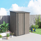 5x3 Garden Shed with Sloped Roof, Lockable Door for Tools and Equipment Storage Outsunny
