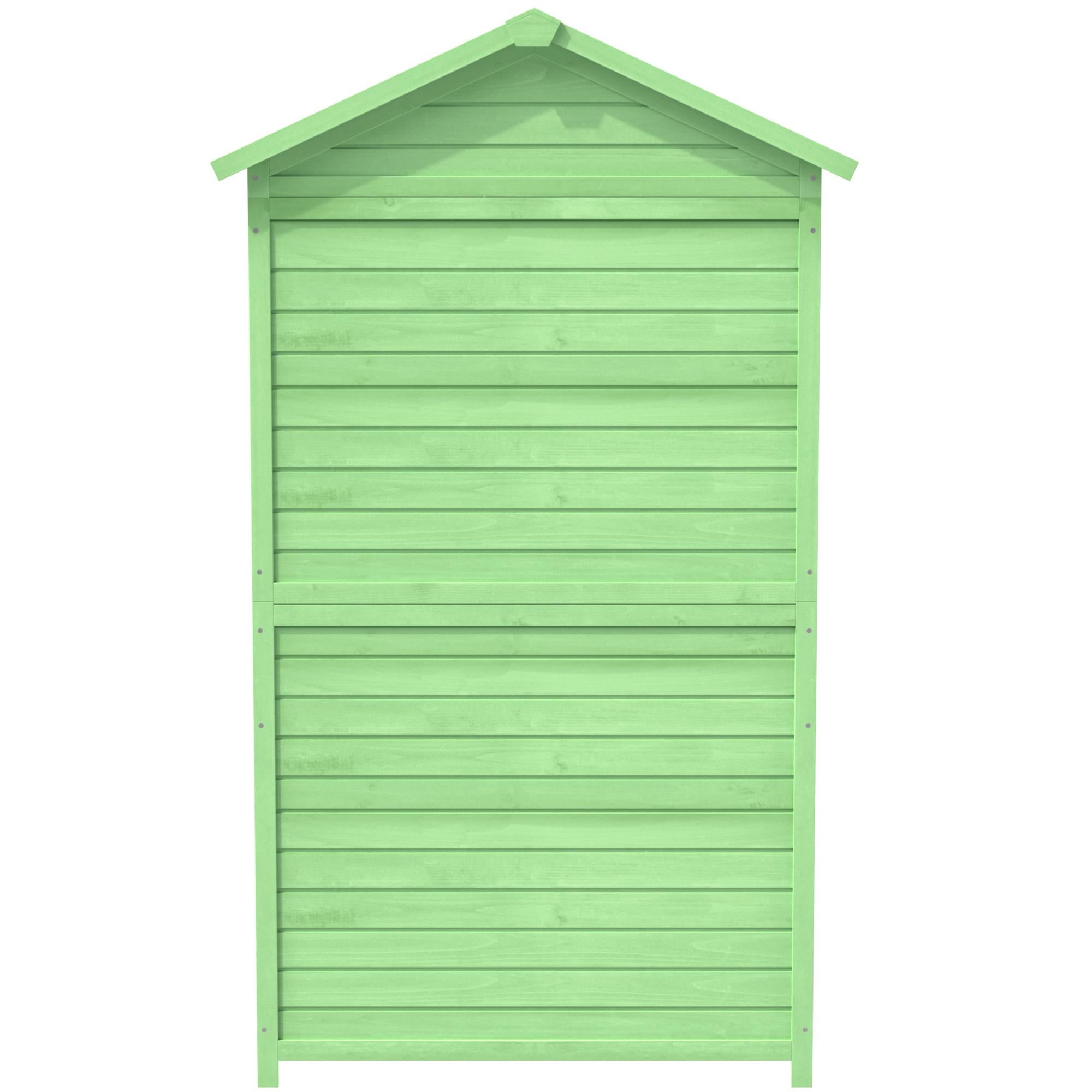 Weatherproof Fir Wood Tool House with Ventilation, Stable Construction, Outdoor Wood Garden Storage Shed, 90L x 56.5W x 175.5H cm AU Store