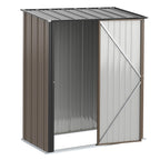 5.3 x 3.1ft Corrugated Steel Garden Shed Outsunny