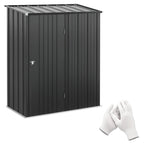 5.3 x 3.1ft Corrugated Steel Garden Shed Outsunny