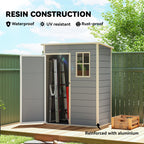 5x3 Storage Shed with Lockable Door, Window & Vent for Garden & Patio Outsunny