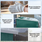 8.5 x 6ft Storage Shed Galvanised Steel Garden Shed, Metal Shed with Foundation Kit, Window, Lockable Wide Doors and Air Vents for Outdoor Patio Outsunny