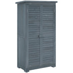 39.5 x 79cm Fir Wood Garden Shed Outsunny
