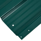 Corrugated Roofing Sheets, Pack of 24, Galvanised Metal Roofing Sheets for Greenhouse, Garage, Storage Shed, Carport, 129 x 45cm, Green Outsunny