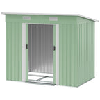 7 x 4ft Outdoor Garden Metal Storage Shed, Tool Storage Box for Backyard, Patio and Lawn Outsunny