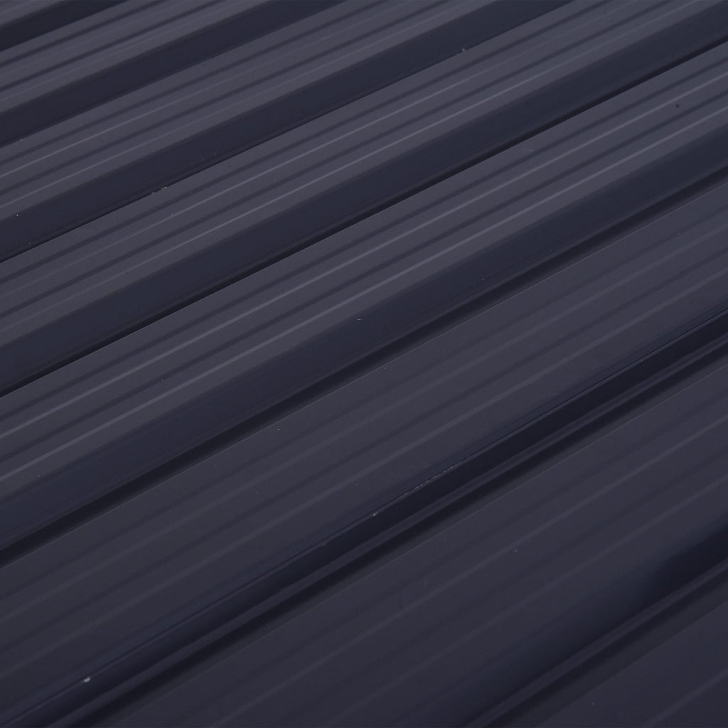 3.2 x 5.1ft Corrugated Steel Two-Bin Storage Shelter Outsunny