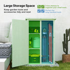 Wooden Small Shed, Garden Storage Shed with Shelves and Bolt Latch, 75L x 56W x115H cm Outsunny