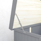 Wooden Garden Shed, Garden Tool Storage Shed with Hinged Roof and Shelf, Outdoor Storage Cabinet with Double Doors Outsunny
