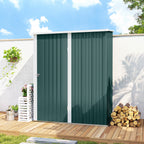 5.3 x 3.1ft Corrugated Steel Garden Shed Outsunny