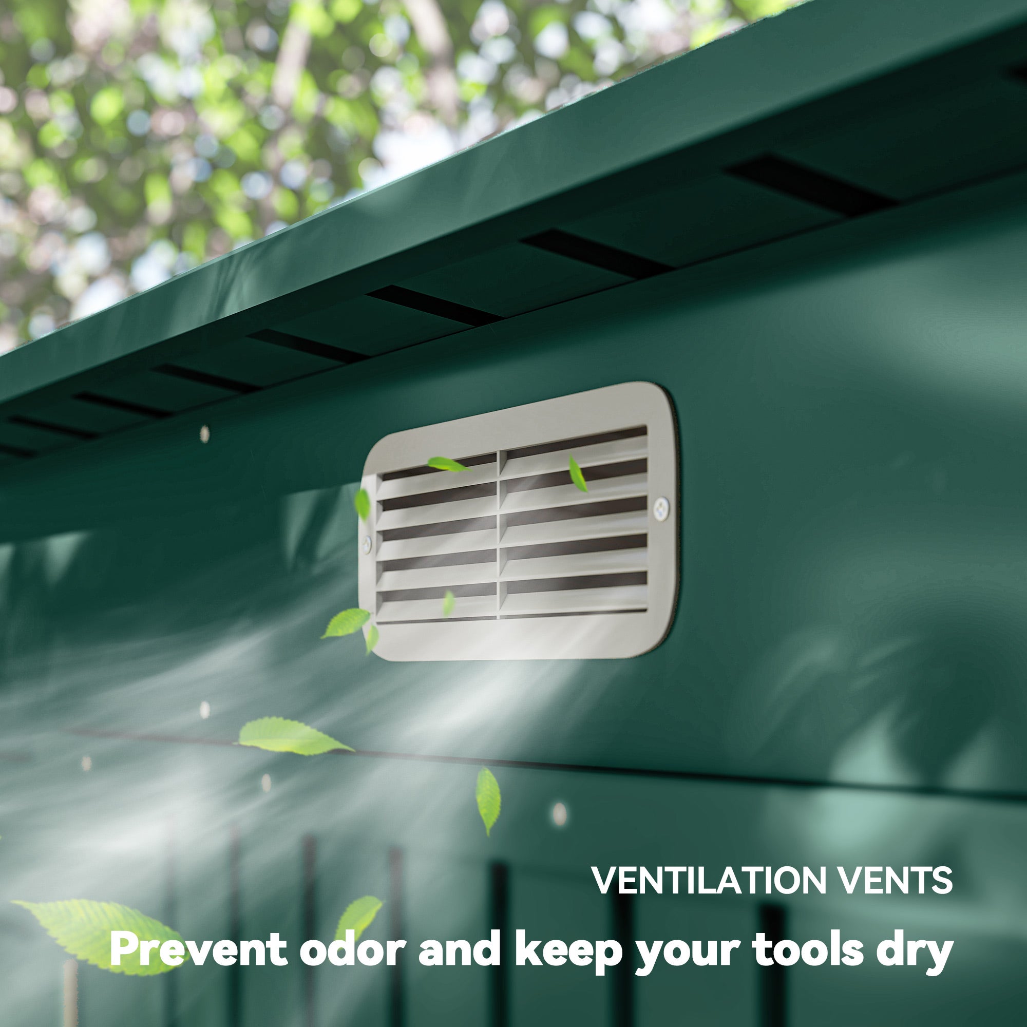 3.7 x 7.9ft Galvanised Steel Shed, with Latched Door and Padlock