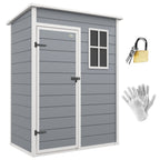 5x3 Storage Shed with Lockable Door, Window & Vent for Garden & Patio Outsunny