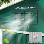 Large Garden Storage Shed, 7.7 x 5.7 with Ventilation Slots and Sliding Doors for Gardeners Outsunny