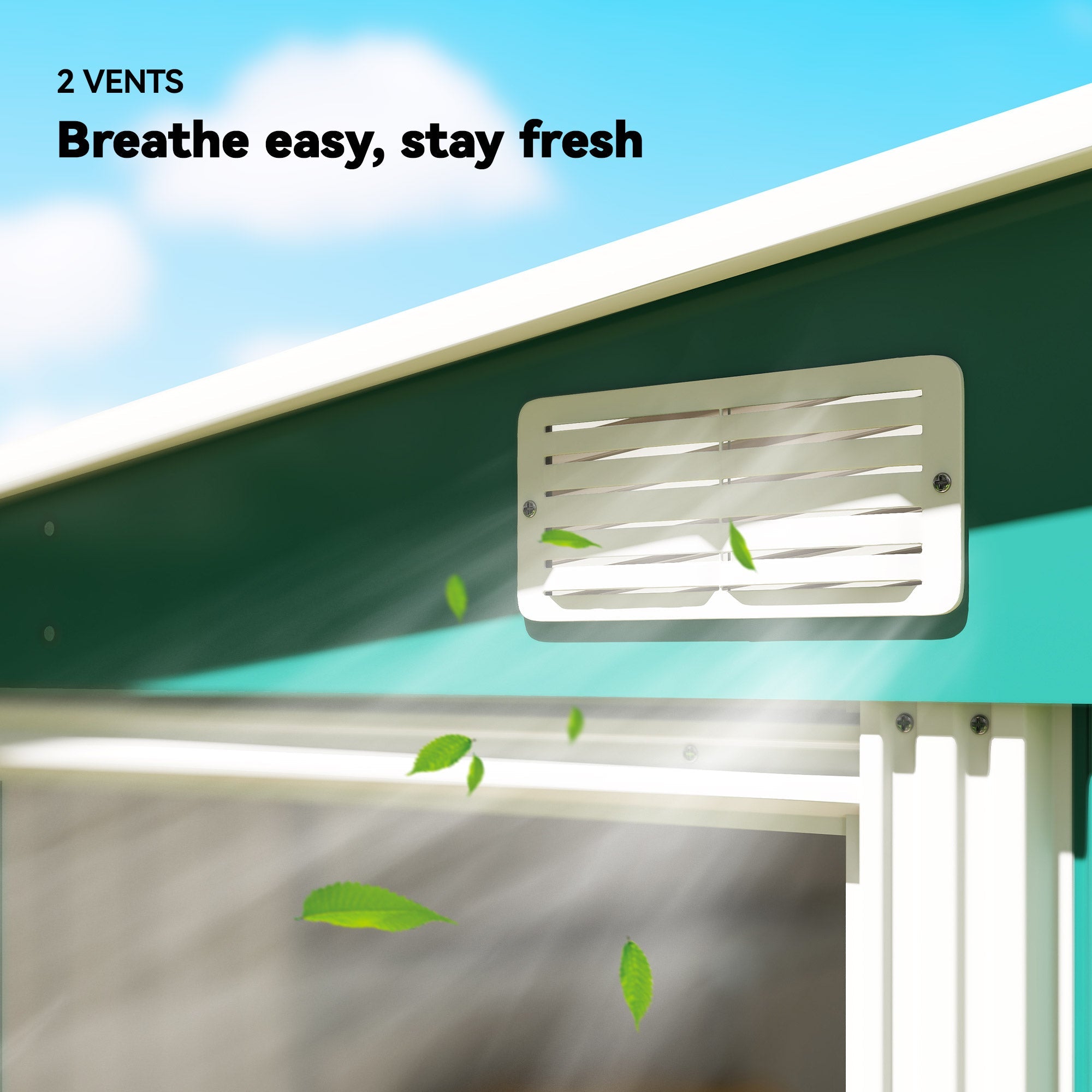 7 x 5ft Galvanised Metal Shed, with Sliding Door Outsunny