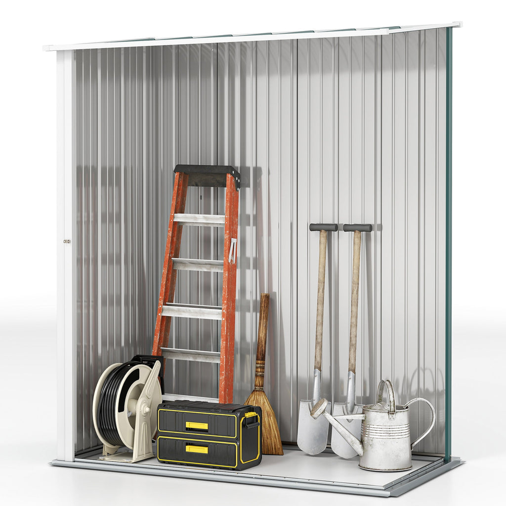 5.3 x 3.1ft Corrugated Steel Garden Shed Outsunny