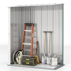 5.3 x 3.1ft Corrugated Steel Garden Shed Outsunny