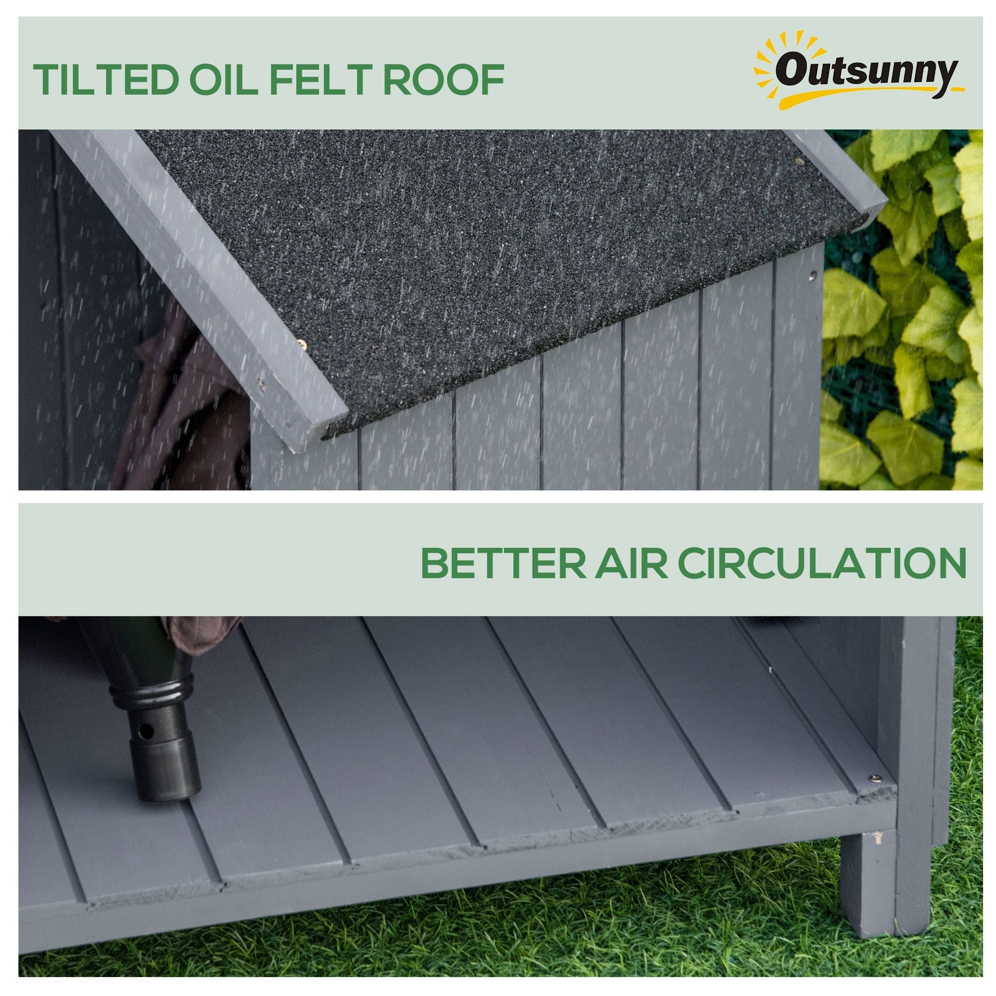 Garden Outdoor Storage Shed Outdoor Tool Shed with 3 Shelves and Tilt Roof, 129x51.5x180cm, Grey Outsunny