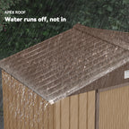 7 x 4ft Lockable Metal Garden Tool Storage Shed, Outdoor Storage Shed with Foundation and vents Outsunny